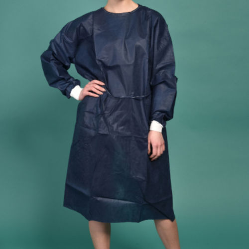 Camice per paziente unisex - VTB00 - Dea - in cotone / monouso / blu