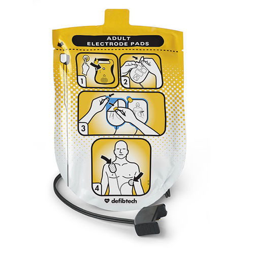 Elettrodo per defibrillazione pad - DDP-100 - Defibtech - monouso
