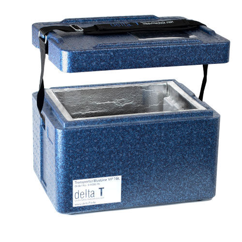 Contenitore per campioni sottovuoto - B 1000 76 - delta T - Gesellschaft für Medizintechnik - di trasporto / biologico / isotermico