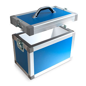 Contenitore per campioni di trasporto - B 1000 40 - delta T - Gesellschaft für Medizintechnik - per farmaci / da laboratorio / sottovuoto
