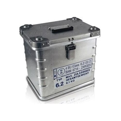 Contenitore per campioni di trasporto - B 1000 18 - delta T - Gesellschaft für Medizintechnik - per rischio biologico / in alluminio / isotermico