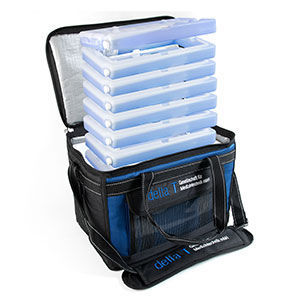 Borsa per campioni biologici - B 1002 10 - delta T - Gesellschaft für Medizintechnik - a tracolla / isotermica