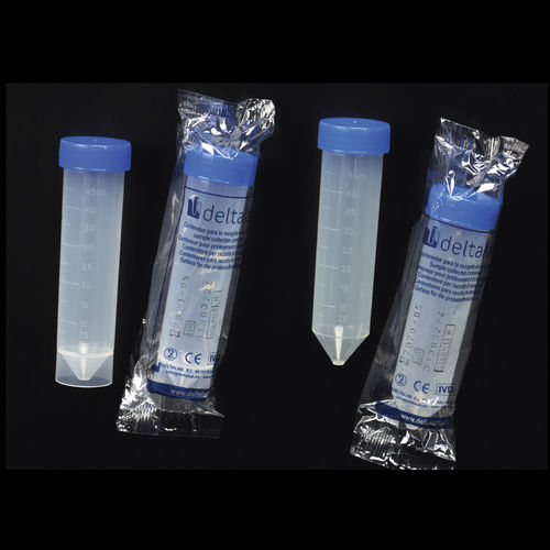 Provetta da laboratorio - EUROTUBO® - Deltalab - per microbiologia / conica / in polipropilene