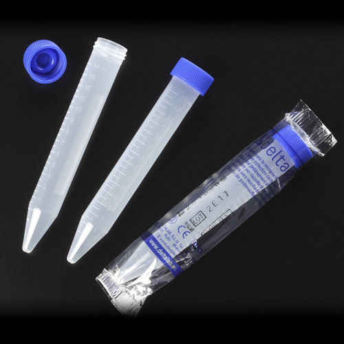 Provetta da laboratorio - EUROTUBO® - Deltalab - per microbiologia / conica / in polietilene