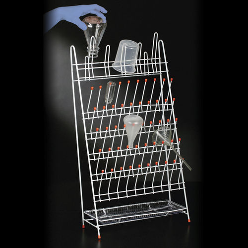 Rack da laboratorio per becher - 19212 - Deltalab - Erlenmeyer / per essiccazione