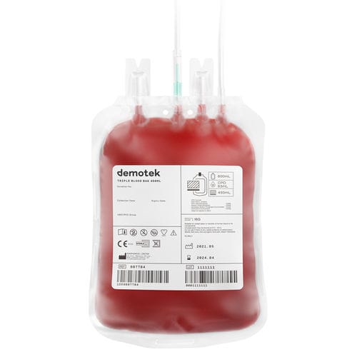 Sacca per sangue tripla - BBT  - Demophorius Healthcare - CPDA-1 / CPD/SAG-M