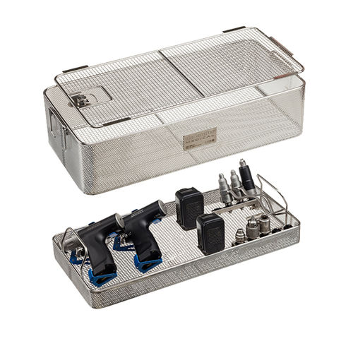 Contenitore di sterilizzazione per strumenti ortopedici - 18150 - DeSoutter Medical  - in alluminio / perforato / con griglia
