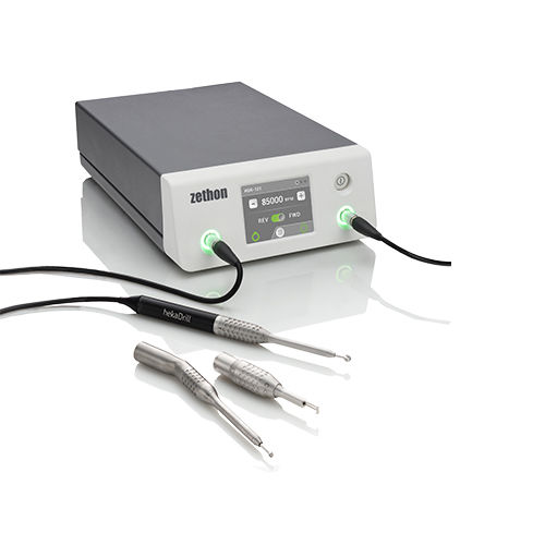 Motore chirurgico trapano - hekaDrill™ - DeSoutter Medical  - alesatore / pneumatico / per neurochirurgia