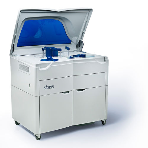 Analizzatore biochimico automatico - Autolyser 450 - Dialab  - antidroga / a pavimento / con dosaggio immunoturbidimetrico