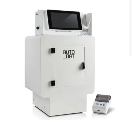 Sistema di automazione di laboratorio per analizzatore di ematologia - AUTODAT - Diesse Diagnostica Senese - con lettore di codici a barre / da banco