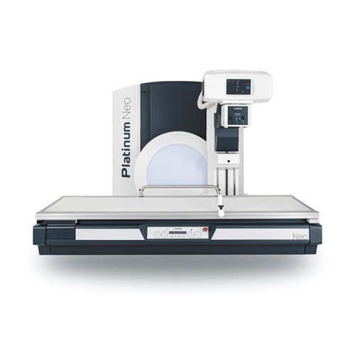 Tavolo per radiografia basculante - Platinum Neo - DMS Imaging - ad altezza regolabile / con braccio portatubo / con bucky