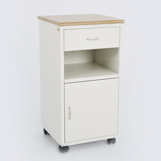 Comodino con rotelle - 90105102 - DOLSAN MEDICAL - con cassetti