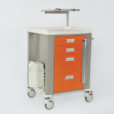 Carrello medico - 90108302 - DOLSAN MEDICAL - di emergenza / portamedicinali / di distribuzione di farmaci