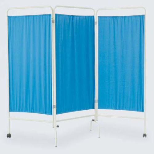Paravento medicale con rotelle - 90115102 - DOLSAN MEDICAL - 3 pannelli / con tendina / lavabile