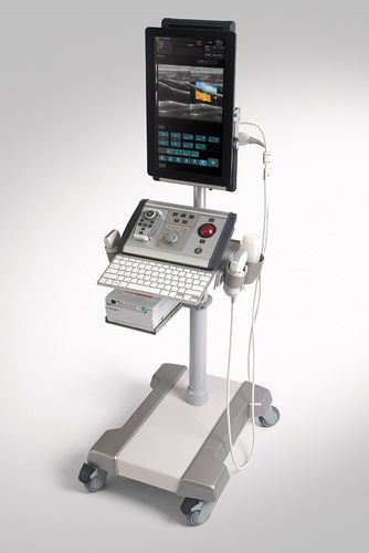 Ecografo portatile con carrello - ALBIT - Echo-Son - per ecografia multidisciplinare / in bianco e nero / con doppler a colori
