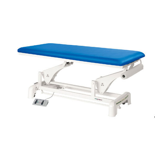 Lettino da visita per cure di bellezza - C3511 series - Ecopostural - elettrico / a sezione unica / blu