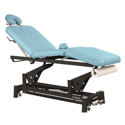 Lettino da visita elettrico - C5603 series - Ecopostural - ad altezza regolabile / blu