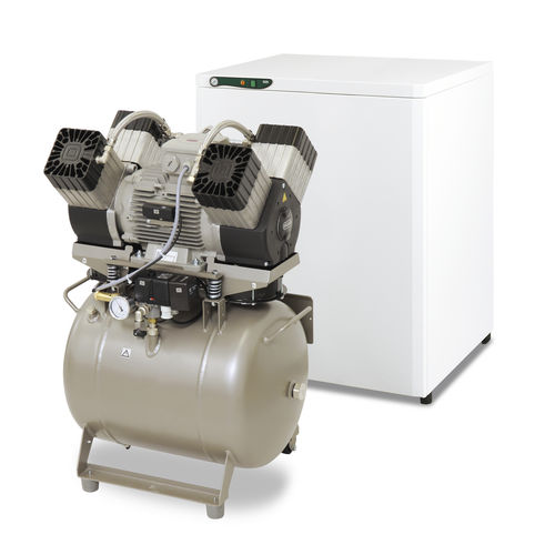 Compressore per odontoiatria - DK50 4VR/50 - EKOM spol - a pistone / 4 postazioni / con essiccatore d'aria