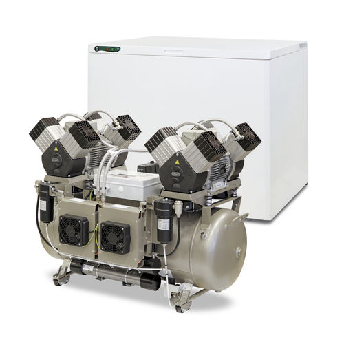 Compressore per odontoiatria - DK50 2X4VR/110 - EKOM spol - a pistone / a membrana / con essiccatore d'aria