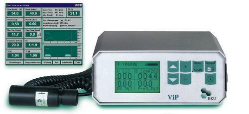Tester per ventilatore polmonare - ViP - EKU Elektronik - di calibrazione / di pressione / di portata