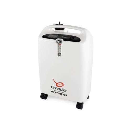 Concentratore di ossigeno medico - Oxytime Q5 - Elmaslar - per cure domiciliari / con rotelle / portatile
