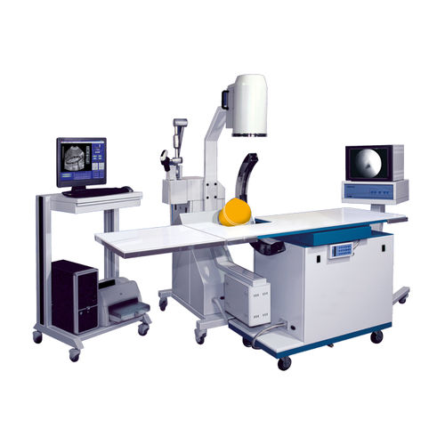 Litotritore extracorporeo - COMPLIT™ - ELMED Medical Systems - su carrello / con lettino per litotripsia / con amplificatore di brillanza