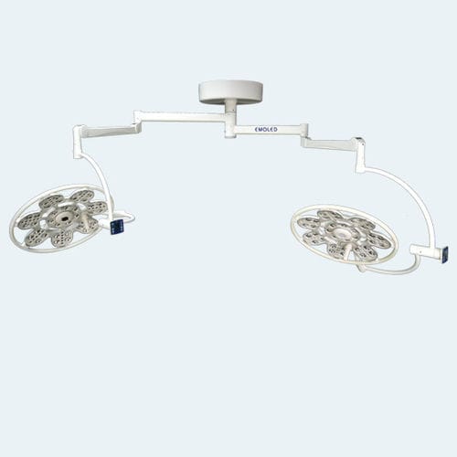 Lampada scialitica a soffitto - 500/500 - EMALED - LED / veterinaria / 2 bracci