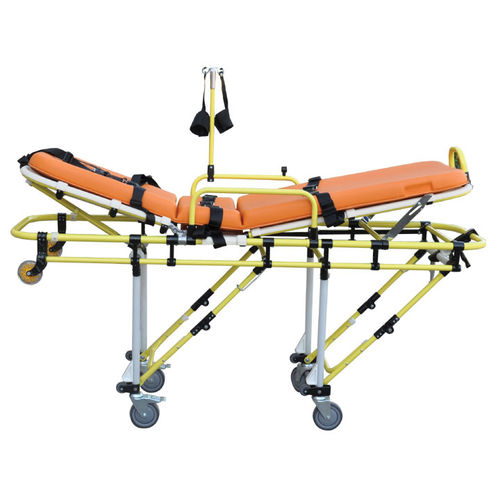 Barella con carrello di emergenza - ES 120 - EMS Mobil Sistemler - manuale / con schienale regolabile / pieghevole