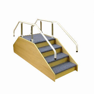 Scale per riabilitazione diritta tipo ponte - RH018 - EMS Physio - con 2 corrimani