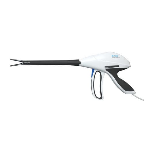 Pinza chirurgica - BiClamp® knife 220 - Erbe Elektromedizin - per sigillatura / elettrochirurgica / curva