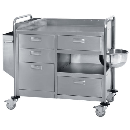Carrello medico - ER-105 series - ERYIGIT Medical Devices  - per uso generale / per medicazione / in acciaio inossidabile