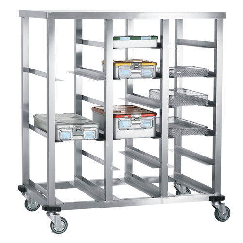 Carrello per contenitori di sterilizzazione - ER-1375 - ERYIGIT Medical Devices  - per cestelli di sterilizzazione / per uso generale / di stoccaggio
