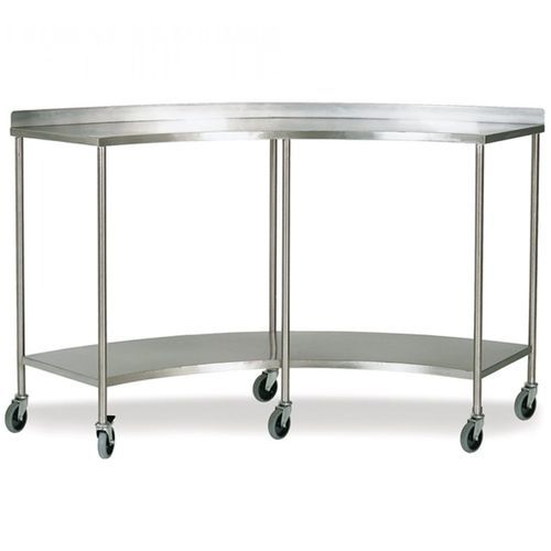 Tavolo da lavoro - ER-1475 - ERYIGIT Medical Devices  - rettangolare / su rotelle / in acciaio inossidabile