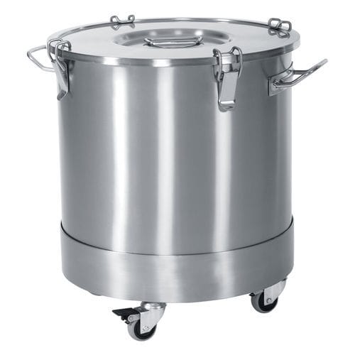 Pattumiera in acciaio inossidabile - ER-135 series - ERYIGIT Medical Devices  - su rotelle