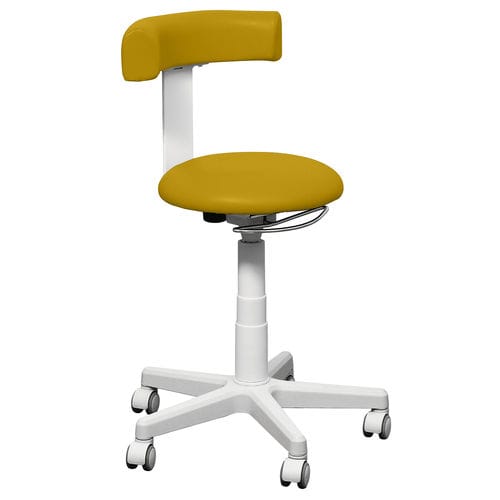 Sgabello per ambulatorio - SPD - Euroclinic MediCare Solutions - ad altezza regolabile / con rotelle / con schienale