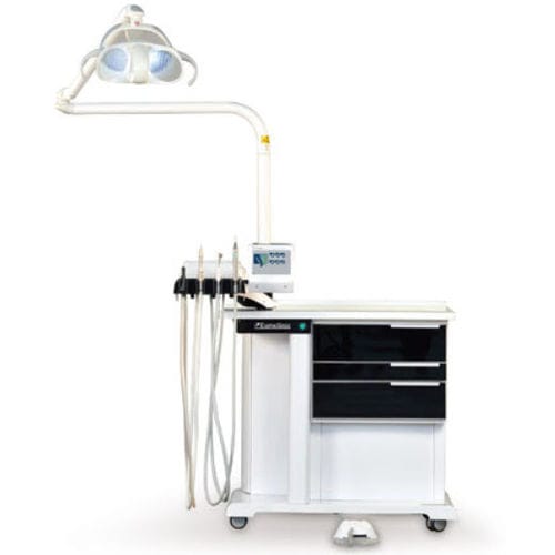 Riunito podologico - S - Euroclinic MediCare Solutions - con illuminazione / con ripiani / compatto