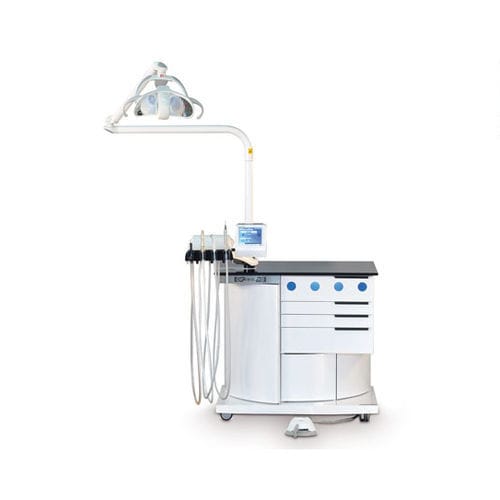 Riunito podologico - Steel TS - Euroclinic MediCare Solutions - con illuminazione / con monitor / con rotelle