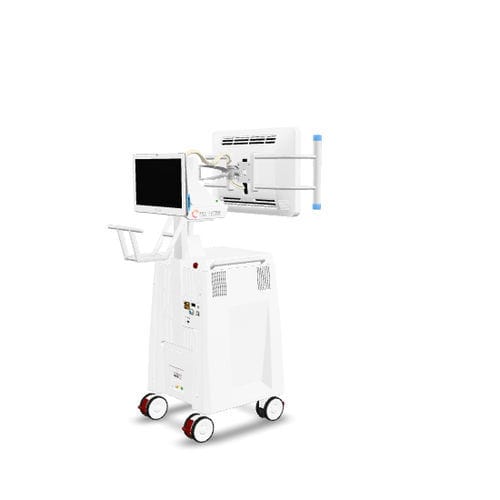 Carrello medico - Eurocolumbus - per monitor / di trasporto / con supporto per schermo