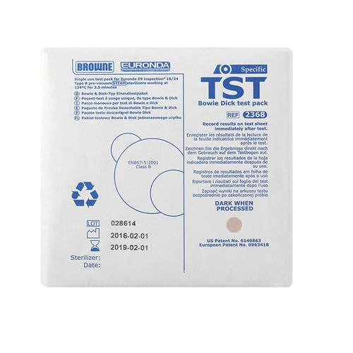 Kit di test di sterilizzazione - Euronda - Bowie-Dick