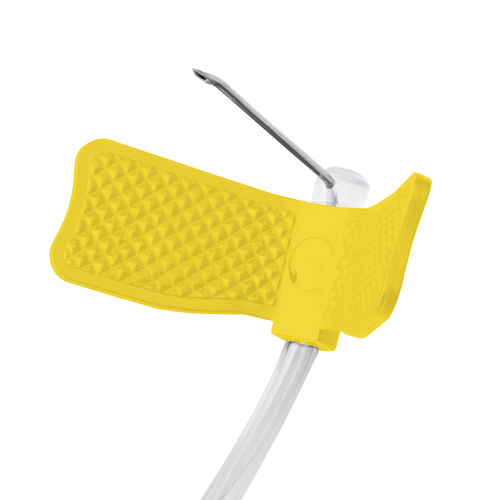 Ago per iniezione endovenosa - LR Series - F.B. Medical - di Huber / con alette