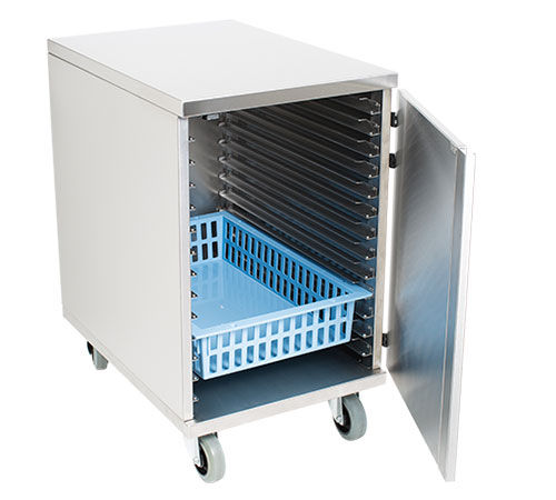 Carrello per cestelli di sterilizzazione - 50.105 series - Famos - per uso generale / di trasporto / in acciaio inossidabile