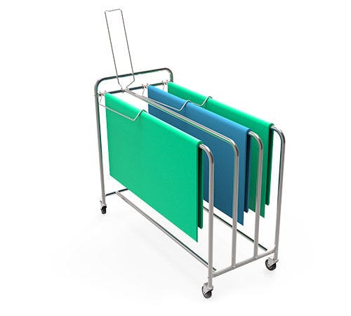 Carrello medico - 50.101.082 - Famos - per distributore di carta / di stoccaggio / in acciaio inossidabile
