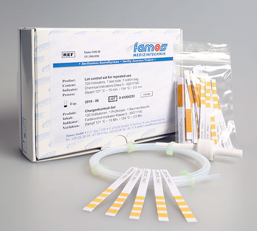 Indicatore biologico per sterilizzazione a vapore - 15.100 series - Famos - medico / per l'industria farmaceutica / da laboratorio