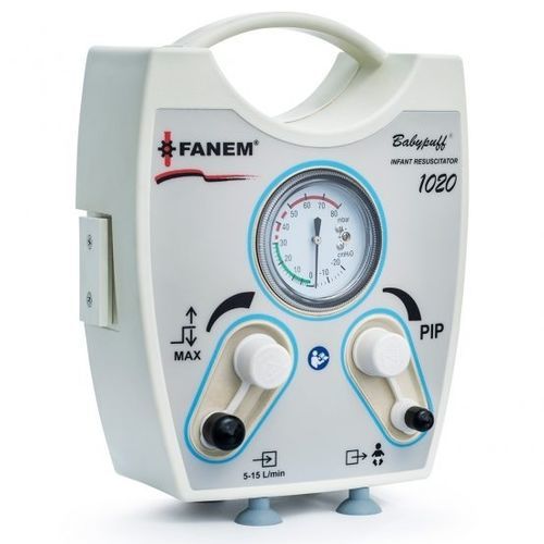 Sistema di ossigenoterapia manuale - Babypuff® 1020 - Fanem - su carrello / con maschera di ossigeno