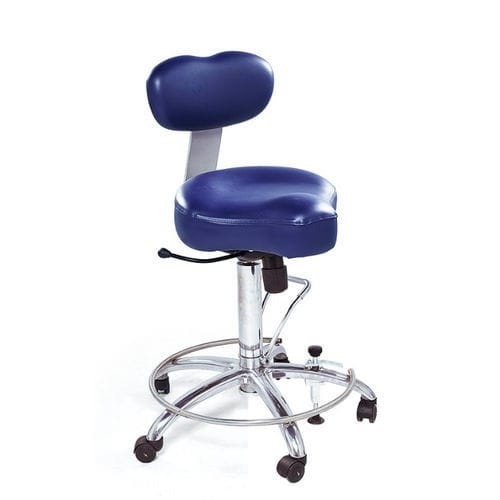 Sgabello chirurgico - STING O - 9TS0055 - Favero Health Projects - ad altezza regolabile / con poggiapiedi / con schienale regolabile