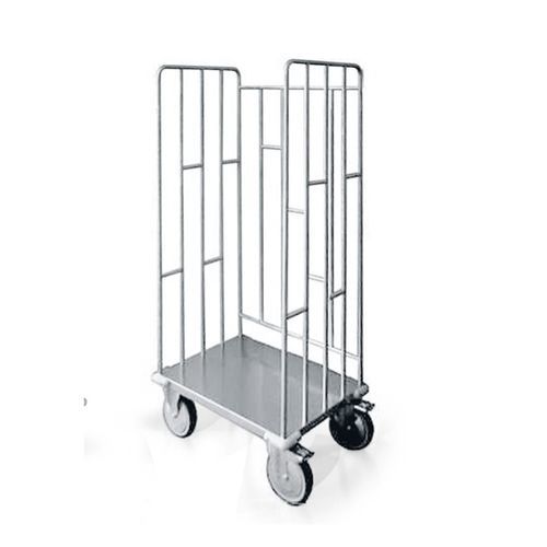 Carrello portabiancheria con piano d’appoggio - 9CB0333 - Favero Health Projects - in acciaio inossidabile