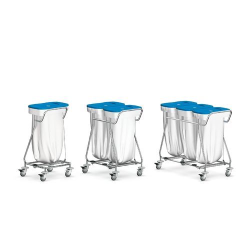 Carrello portabiancheria portarifiuti - 9CB0231 - Favero Health Projects - 1 sacco / 2 sacchi / 3 sacchi