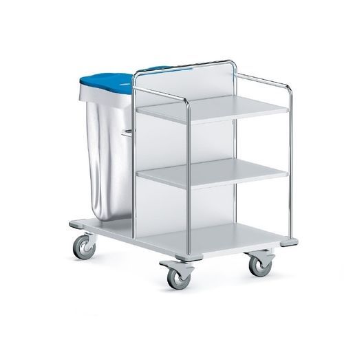 Carrello portabiancheria portarifiuti - 9CB0230 - Favero Health Projects - 3 ripiani / 2 sacchi / in acciaio inossidabile