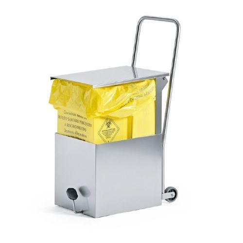 Carrello portabiancheria medico - 9CB0320 - Favero Health Projects - portarifiuti / con piano d’appoggio / 1 sacco