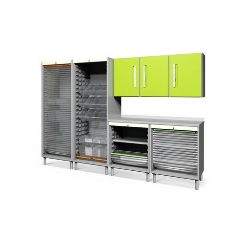 Armadio per ospedale - PRAXISHUTTER - Favero Health Projects - modulare / con sportello / con contenitori